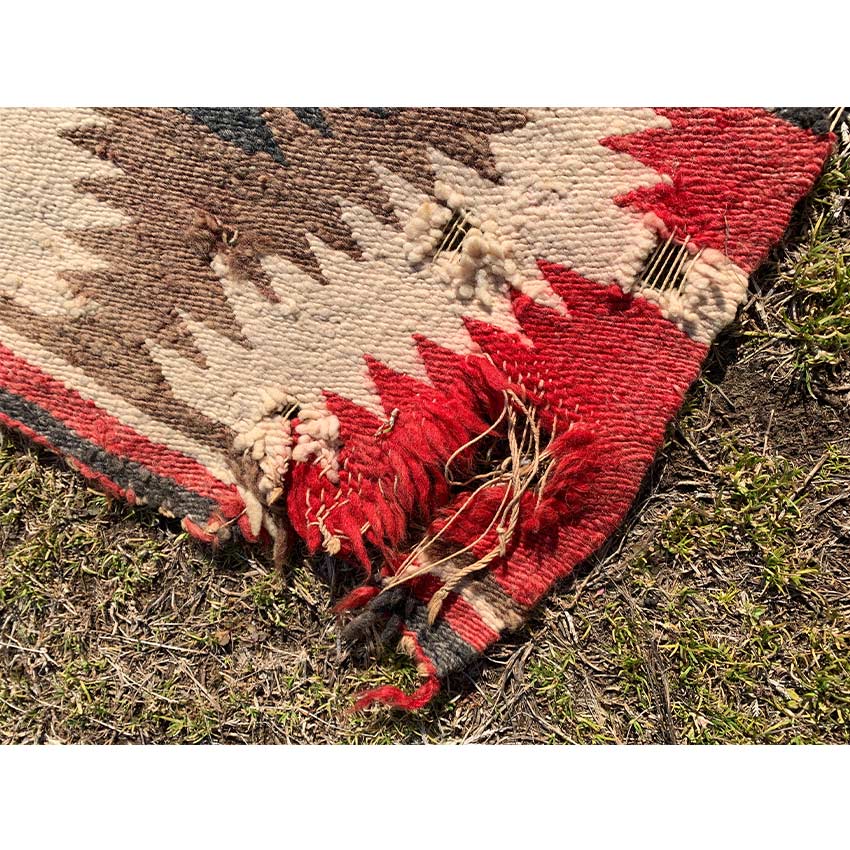 circa 〜1930's Navajo Rug ' Eye dazzler ' ... 91cm×49cm