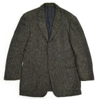 1950s University Town Salt and Pepper Wool Tailored Jacket...