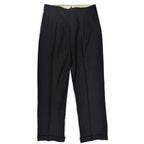 40's~ Black wool work trousers...W32×L32
