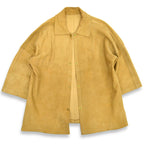 60s-style deerskin jacket with happi coat sleeves...