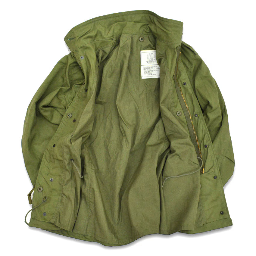 80's Deadstock USARMY M-65 OD 3rd Brass Zipper ... SR
