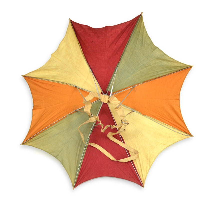 50's~ CRAZY PATTERN HEADBAND PARASOL Made in JAPAN...