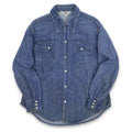 ~70's MONTGOMERY WARD VAT DYED DENIM SHIRTS...L