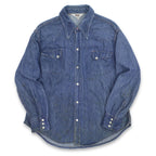 ~70's MONTGOMERY WARD VAT DYED DENIM SHIRTS...L