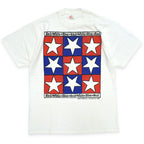 90's~ Deadstock juli Red White Blue Star T-shirt... L