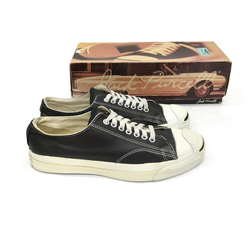 90's Converse Jack Purcell Leather Black with Box... 8