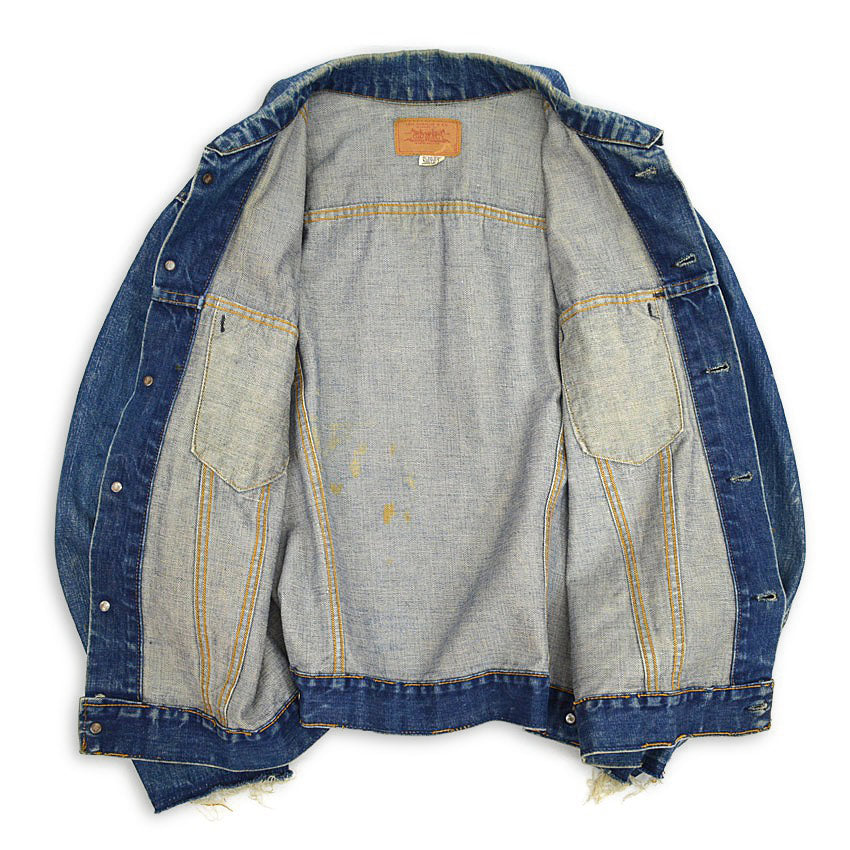 60's Levi's 70505 BIG-E Denim Jacket Cuff Cut!! ... Actual size 44