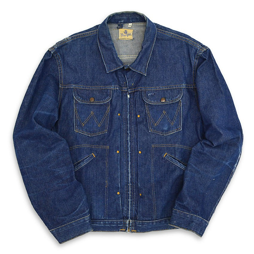 60's Wrangler 24MJZ Denim Jacket Dark... 44