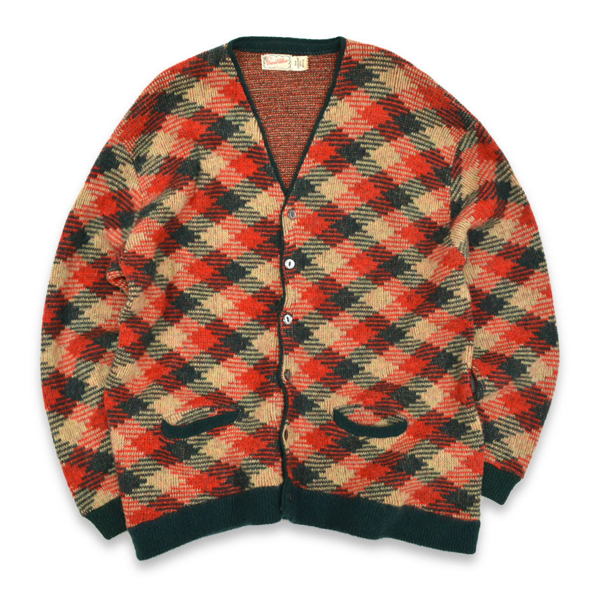 60's David Allan mohair cardigan... about XL
