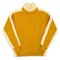 ~60's Mitchell-Hermann Two Tone Turtle Neck Wool Sweater... L