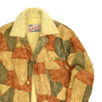 70's Lee Print Patchwork Boa Lining Coverall... Mint