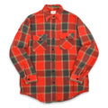 60's Sears Print Tag Flannel Shirt... M TALL