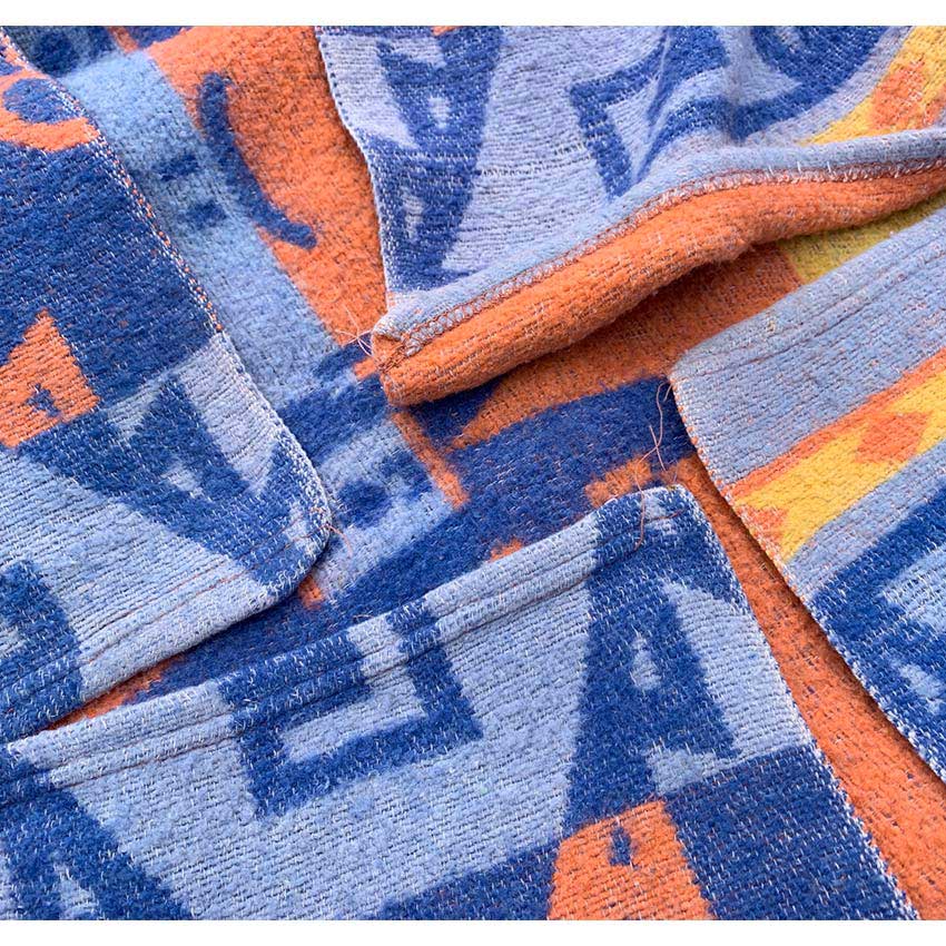Circa 1950's Old Southwest Cotton Camp Blanket Thunderbird... 150cm×148cm