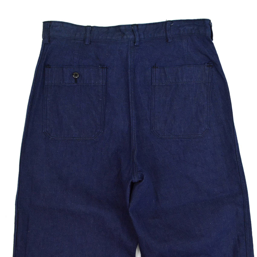 60's USNAVY DUNGAREE DENIM TROUSERS SELVAGE... MINT