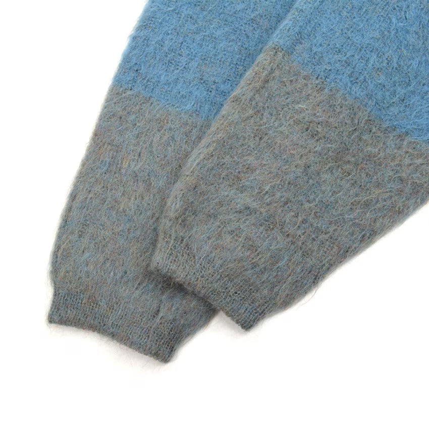 60's Atkinson THREE COLAR MOHAIR CARDIGAN... L