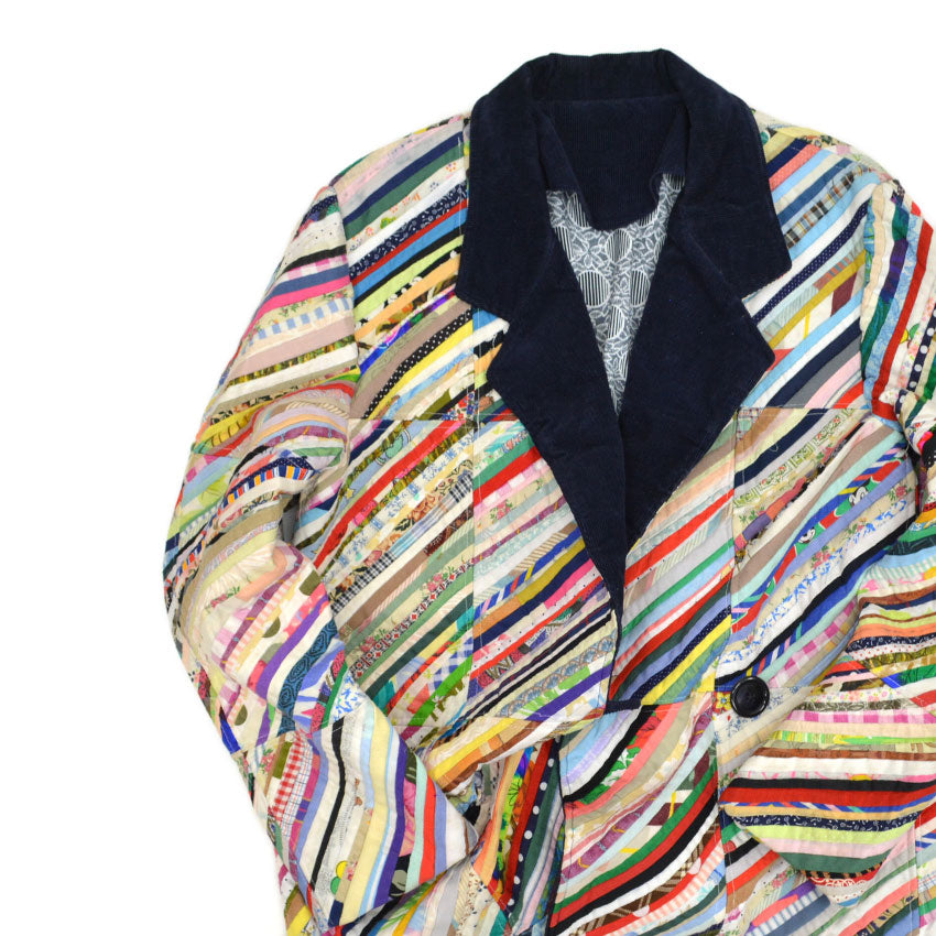 70's Homemade Scrap Quilt Jacket...