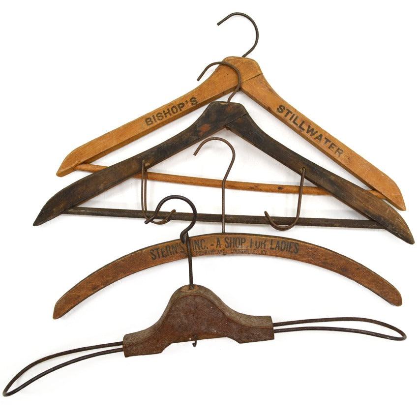 1920's〜1940's Old Hanger 4set 変形タイプあり ...