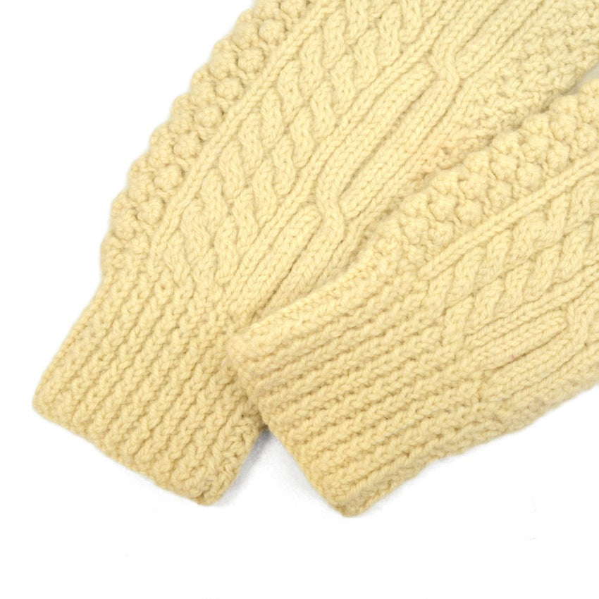 70s Kennedy of Ardara Aran knit cardigan, made in Ireland...