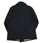 ~40's Julmor Black Wool Double Breasted Coat...
