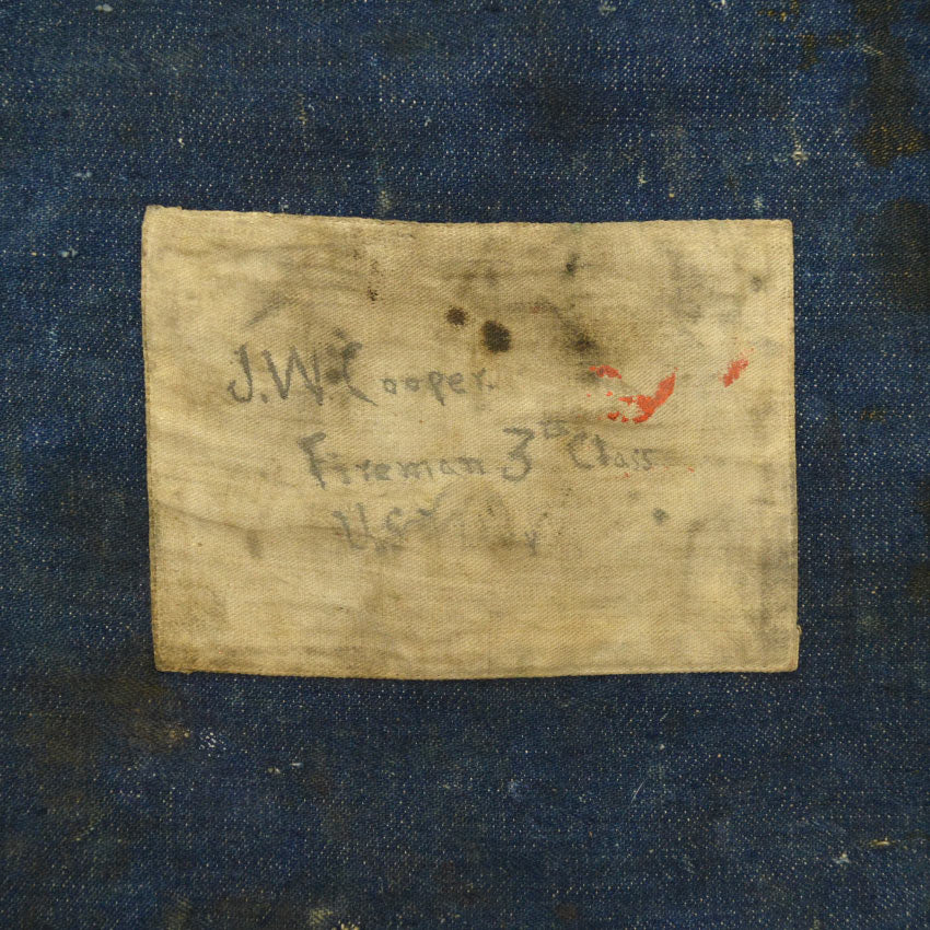 1910's WW1 ERA AMERICAN RED CROSS DENIM DITTY BAG...