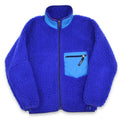 1990's PATAGONIA DEEP PILE CLASSIC RETRO CARDIGAN COBALT ... XS
