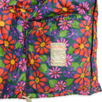 1970's GERRY HIPPIE FLOWER PATTERN ALL OVER PRINT DOWN JACKET...