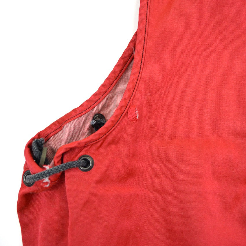1960's USNAVY FLIGHT DECK CREW VEST RED...L/XL