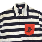 1950's VARSITY JAIL BIRDS STRIPES COSTUME SHIRT ... M