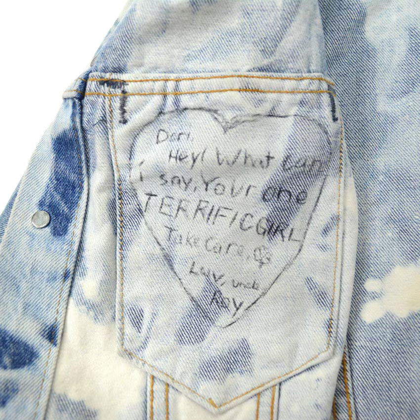 1980's Levi's 70505 Class of 85 Bleached Denim Jacket ... Fits like 38