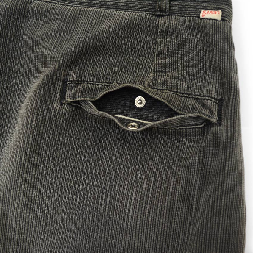 1960's LEVI'S Casuals Black Pique Pants... W31 L29.5