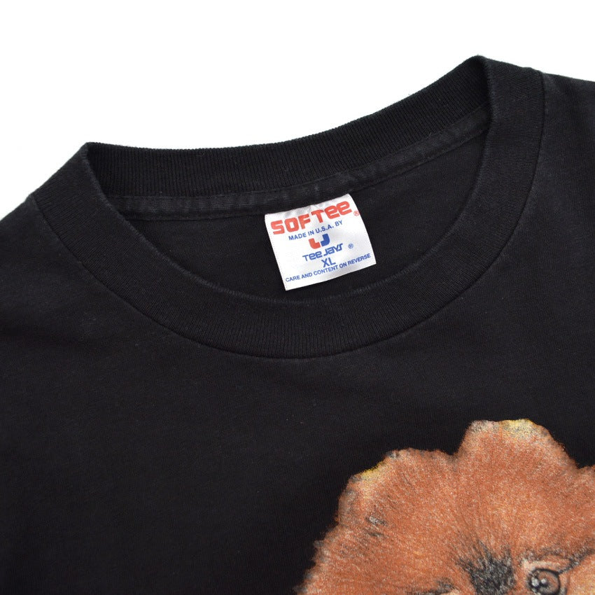 1990's SOF TEE Pomeranian Dog Print T-shirt ... XL