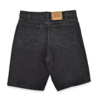 1990's Levi's 550 BLACK DENIM SHORTS... W36 L00