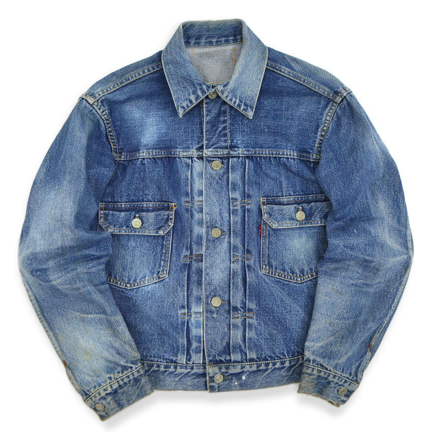 1950's LEVI'S 507XX DENIM JACKET BLEACHED...