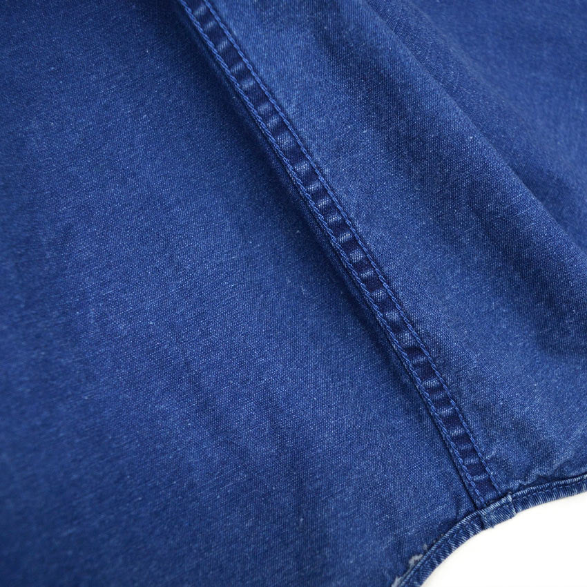 1980's~ GAP INDIGO DYED COTTON B/D SHIRT...S