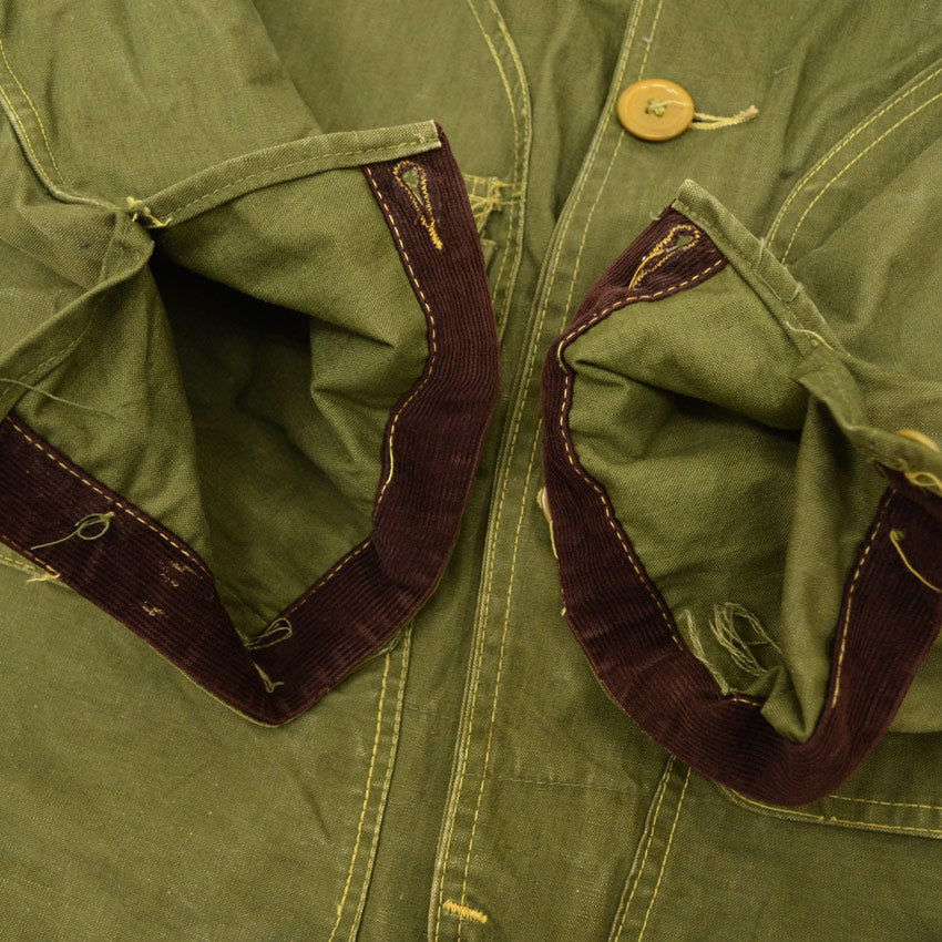 1940's~ JC Higgins OLIVE GREEN HUNTING COAT... Fits like 36