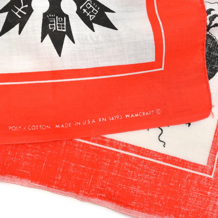 〜1980's WAMCRAFT 手裏剣 龍 陰陽 BANDANA ...