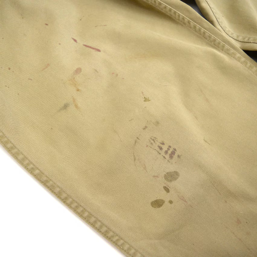 1940's~ USARMY 1945 TROUSERS COTTON KAHKI CHINO... W31 L29