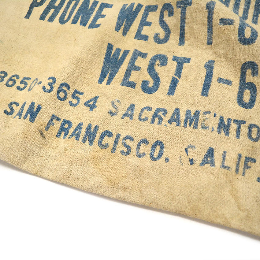 ~1920's MME.L.LOUSTAU FRENCH LAUNDRY SACK BAG...