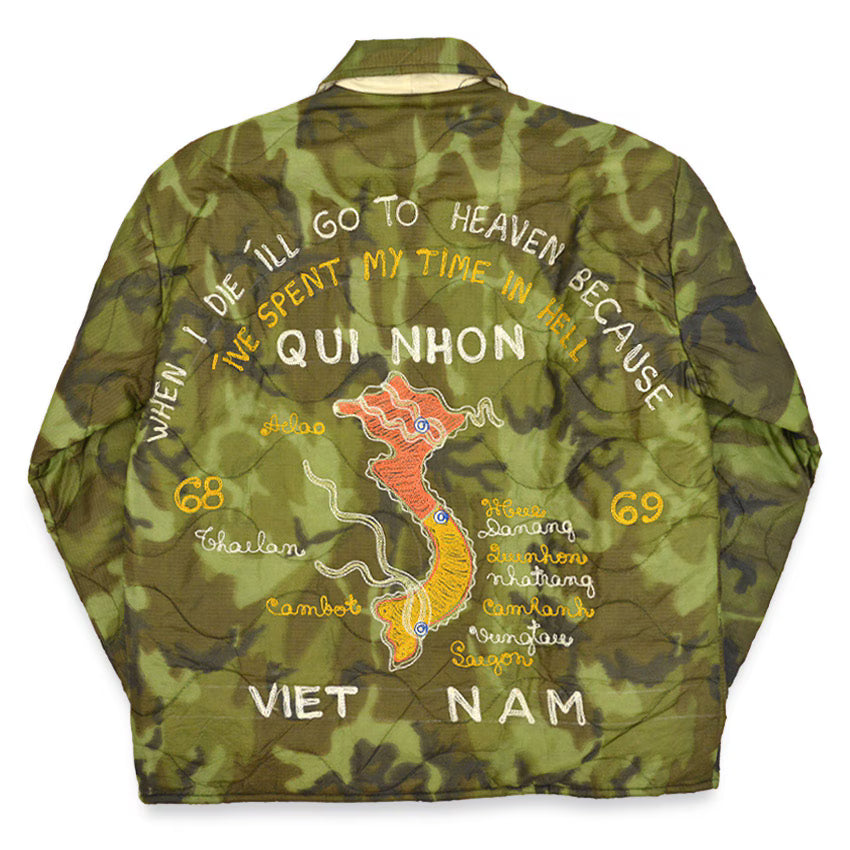 1960s DEADSTOCK VIETNAM TOUR JACKET (Vietnamese Tour Jacket) Camo 68-69... Excellent Condition