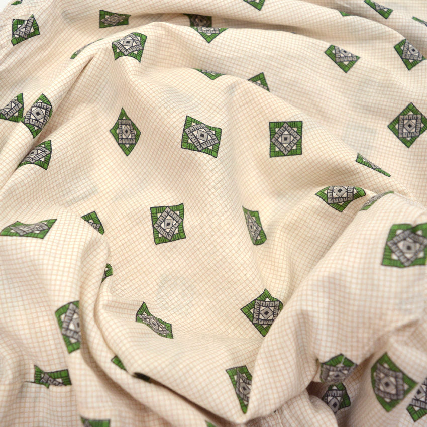 〜1960's California Native Pattern S/S Shirt ... S