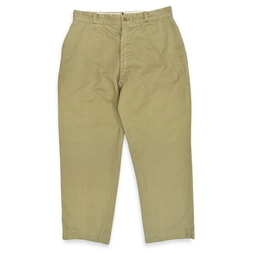 1960's USARMY CHINO KAHKI TROUSERS...W34 L29