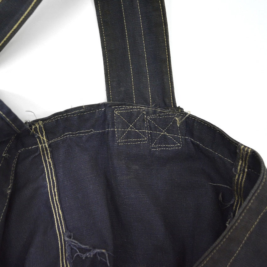 1950s Press Newspaper Bag, Eggplant Navy Blue...