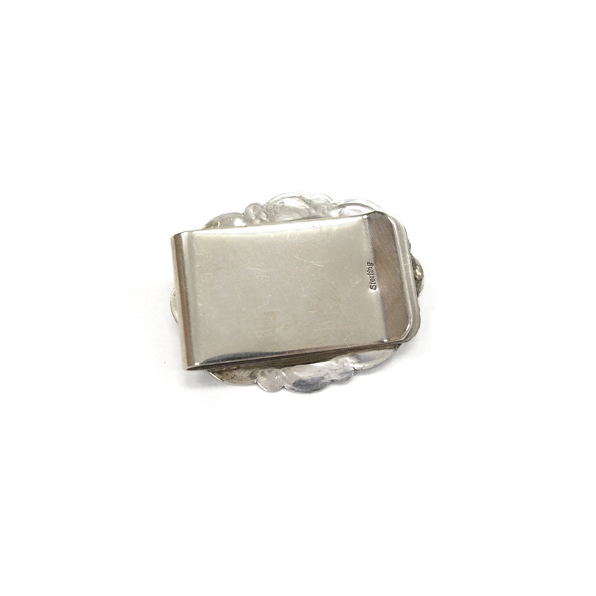 NAVAJO STUMP WORK MONEY CLIP... NEW