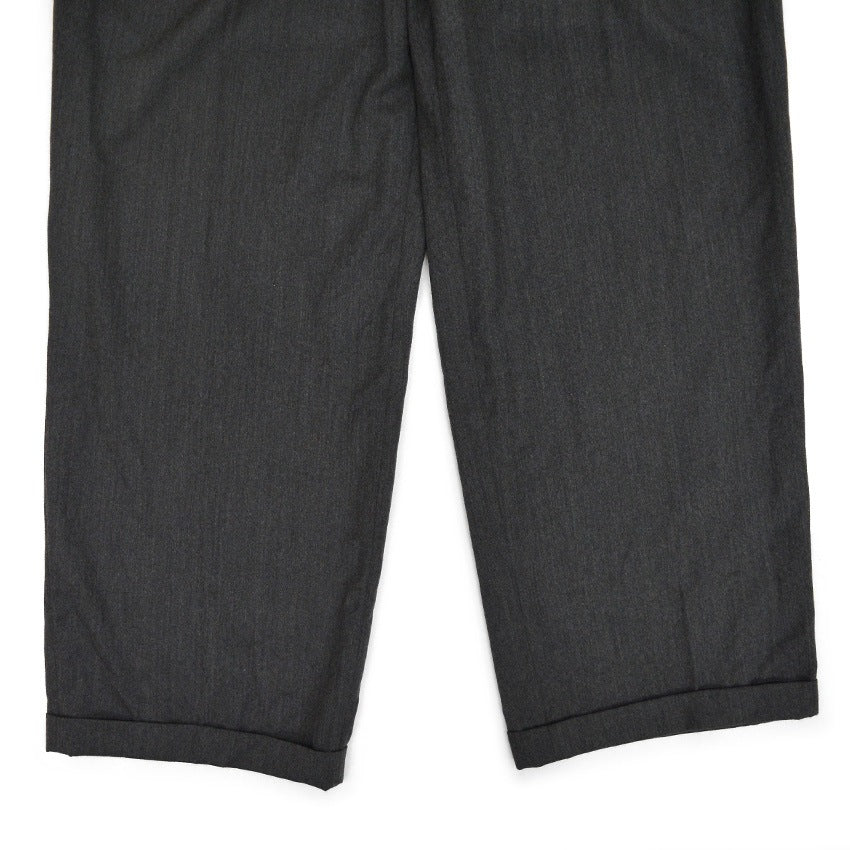 1980s Gucci Old Gucci Charcoal Grey Wool Slacks... W37 L28