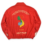 1960s VIETNAM SOUVENIR JACKET (Vietnamese souvenir jacket) Red...