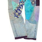 1960's Lee 101-Z HIPPIE ART PATCHWORK DENIM PANTS... W32 L30