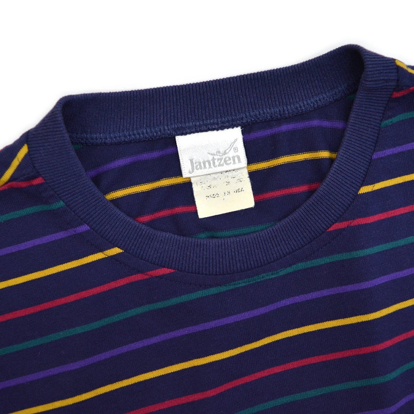 〜1980's JANTZEN MULTI COLOR BORDER L/S T-SHIRT ...
