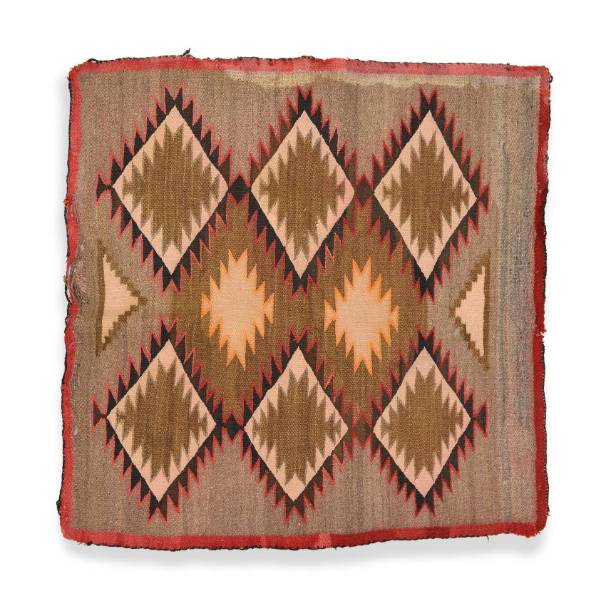 c.1920's NAVAJO RUG DIAMONDS PATTERN...82cm×82cm