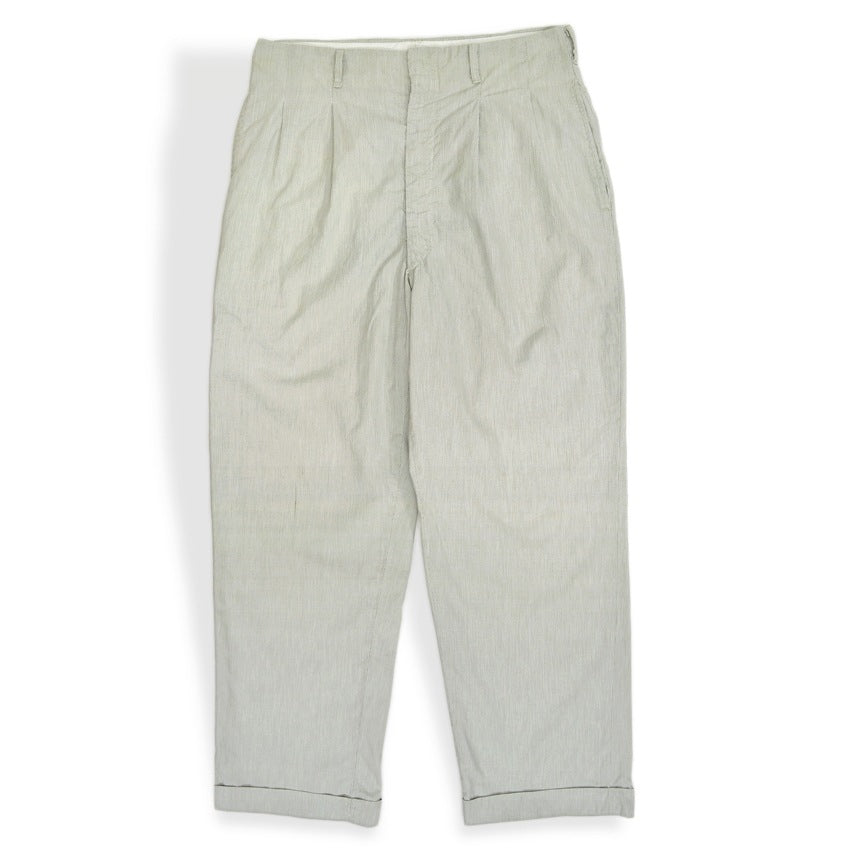 1960's GREEN PIN STRIPE ALL COTTON SLACKS...