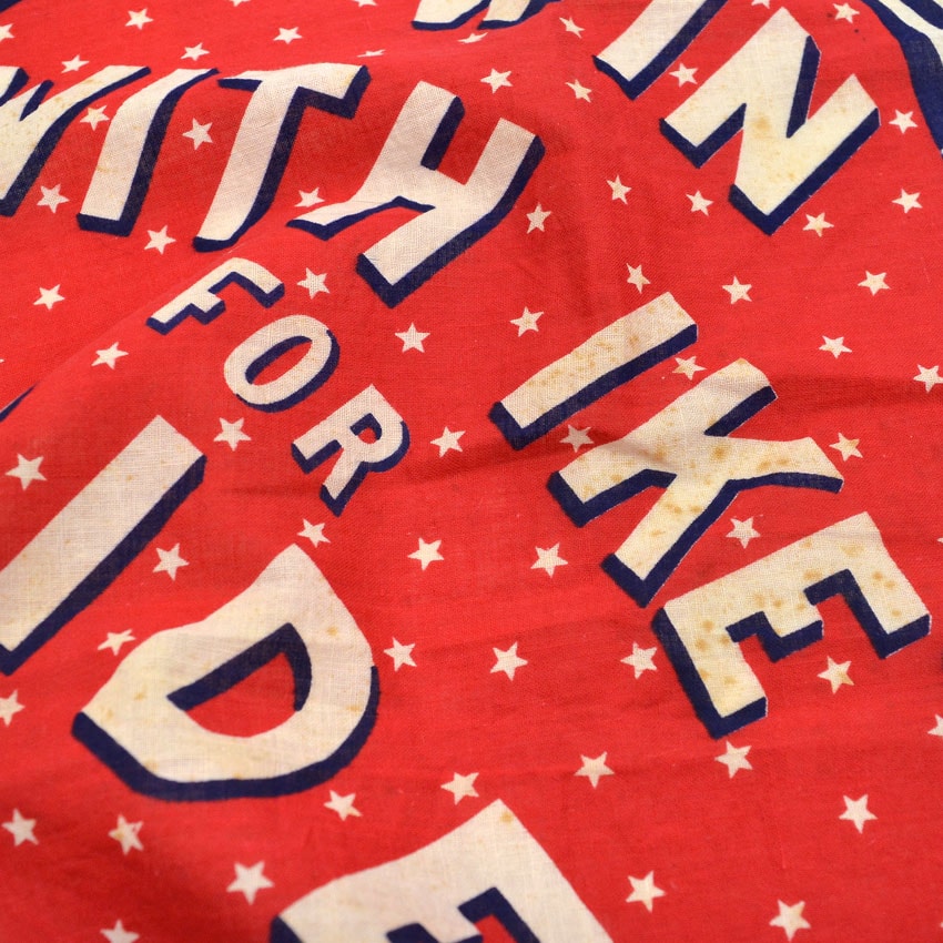 1950's Dwight D. Eisenhower I LIKE IKE BANDANA... MINT